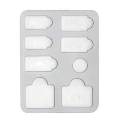 Silicone Dustproof Protective Cover (WHITE)