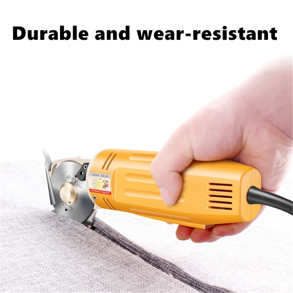 Electric Fabric Scissors 110V/220V Rotary Blade Fabric Tool Leather Fabric Electric Cutter Kit Cutting Saw Tool 2