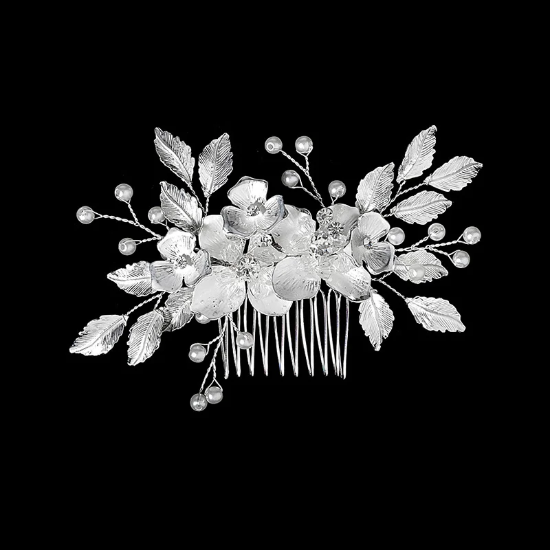 Leaf Flower Bridal Hairpins Girls Wedding Hair Accessories Hair wear Wedding Pearl Jewelry Bridal Pins hair accessories bridal hair accessories bridal jewelry set