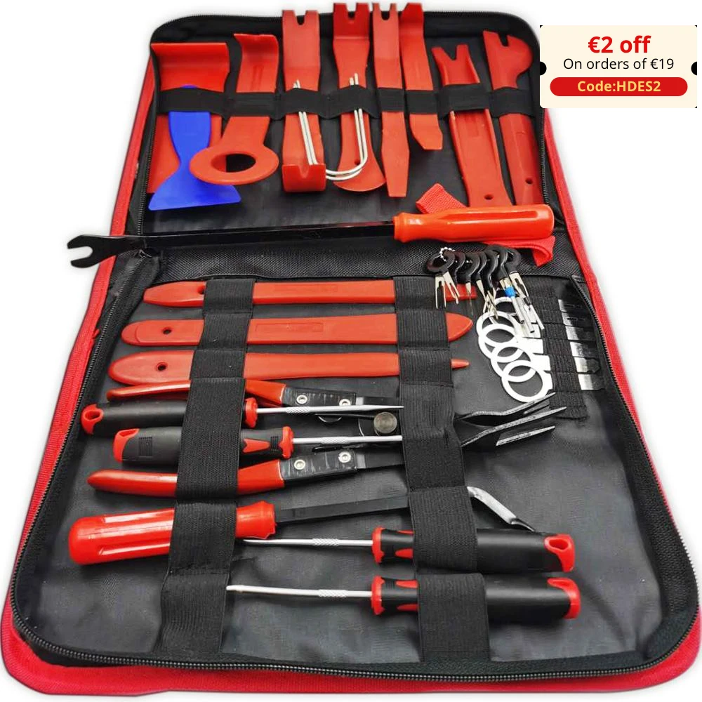 Kit de herramientas de desmontaje de Audio para coche, Panel de Clip de puerta, embellecedor de tablero, instalador de eliminación Audio, removedor de embellecedor de coche| | - AliExpress