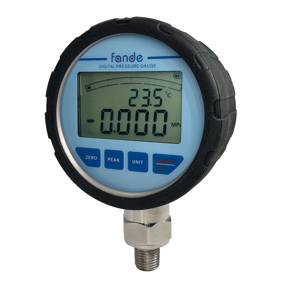 FANDE Digital Pressure Gauge Silica Gel Protector Accuracy 0.5FS