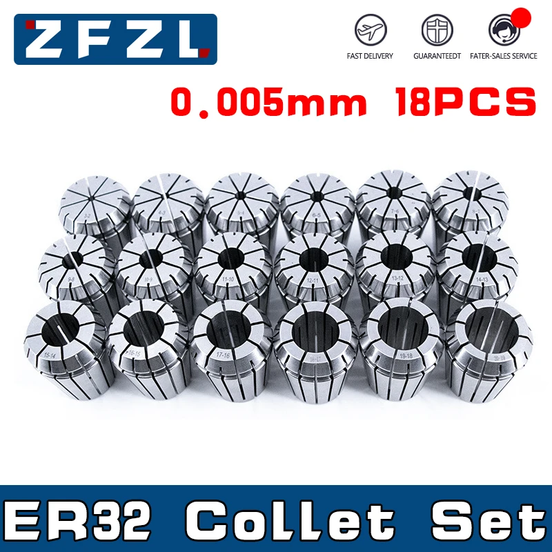 

Зажимной патрон ER32, 0,005 мм, 2-20 мм, 1 комплект