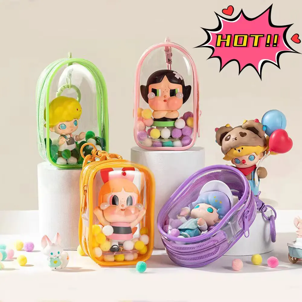 Toy Storage Case 1pcs Transparent Mystery Box Keychain Bag Storage Organizer Jewelry Wallet Thicken Doll Gifts Bag
