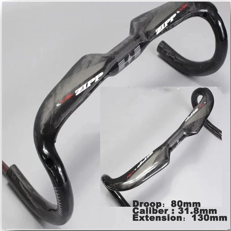 Full Carbon Bicycle Handlebar Road Bike Handlebar Aero Drop 31.8*400/420/440mm bicycle handlebar