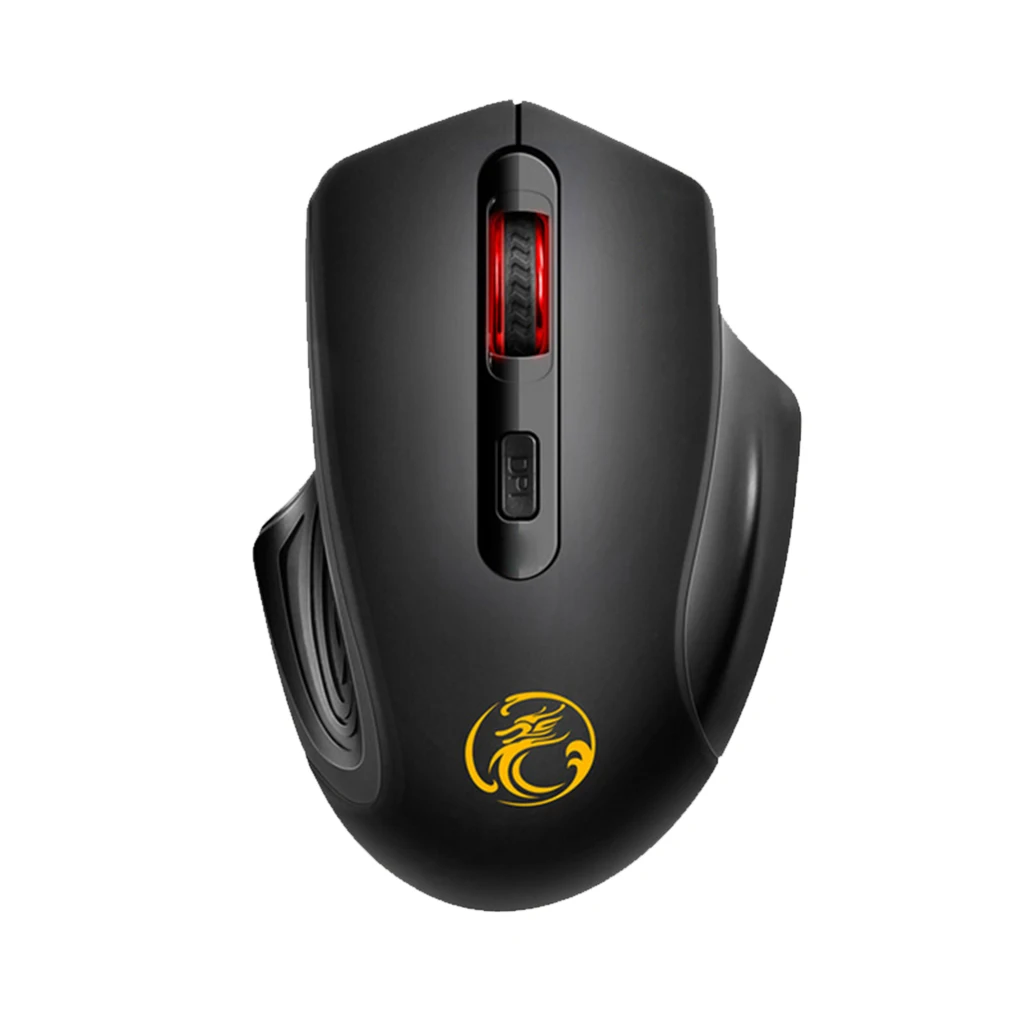 Wireless Silent Computer Mouse 4 Buttons Gaming Mice Computer Notebook Accessories Black