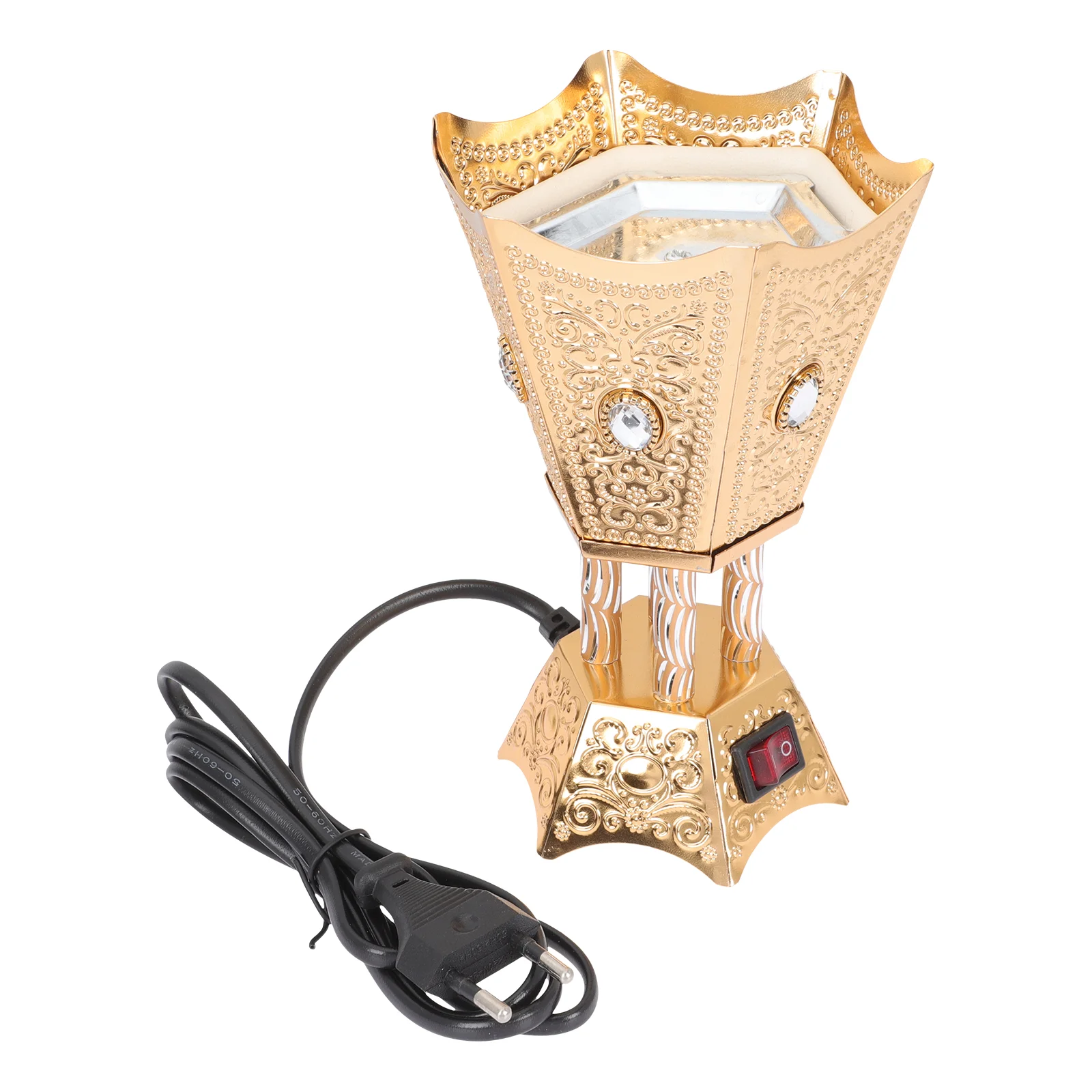 

Electric Iron Retro Burner Ornament Burner Metal Craft (EU Plug)