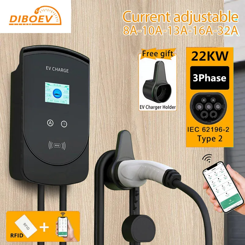 EV Charging Station 32A Electric Vehicle Car Charger EVSE Wallbox Wall – 54  Energy - Renewable Energy Store