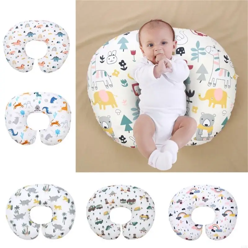 Cotton Nursing Pillow Infant Feeding Pillow Multiple Pattern Infant Nursing Support for Enhances Baby Bonding 425F