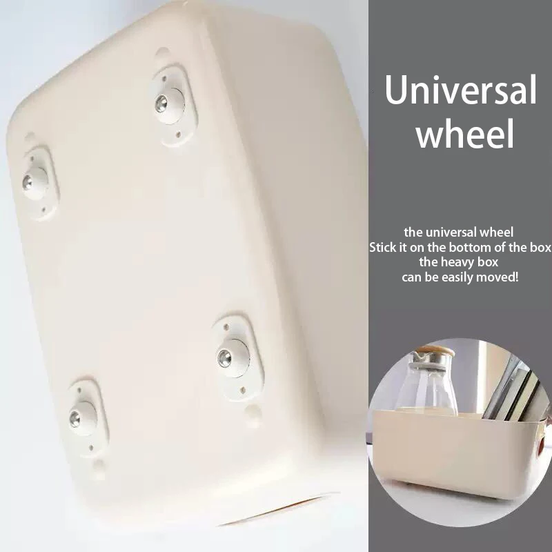 Furniture casters Wheels for furniture Stainless steel roller Self adhesive caster Home 360 degree Load bearing swivel universal wheel 4/12/20Pcs