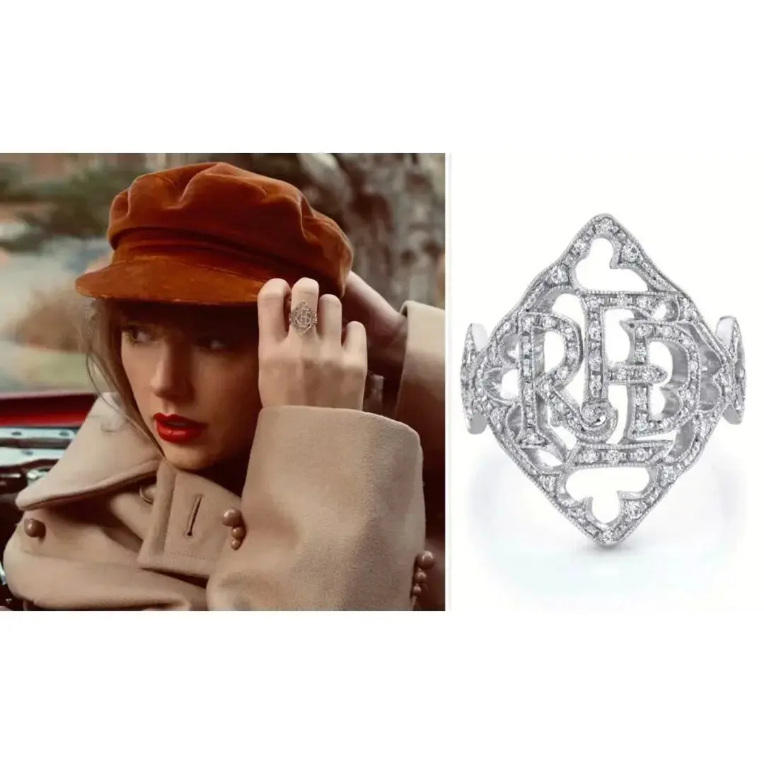 The original fashion jewelry Taylor luxury brand Red Ring TS comes with iconic packaging. Exquisite  Gift.Free Support Dropship