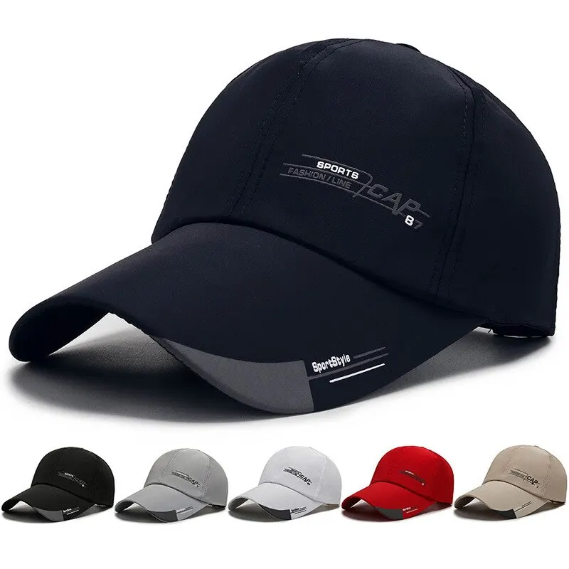 Summer Outdoor Sports Cap Quick Drying Mens Hat Fashion Line Baseball