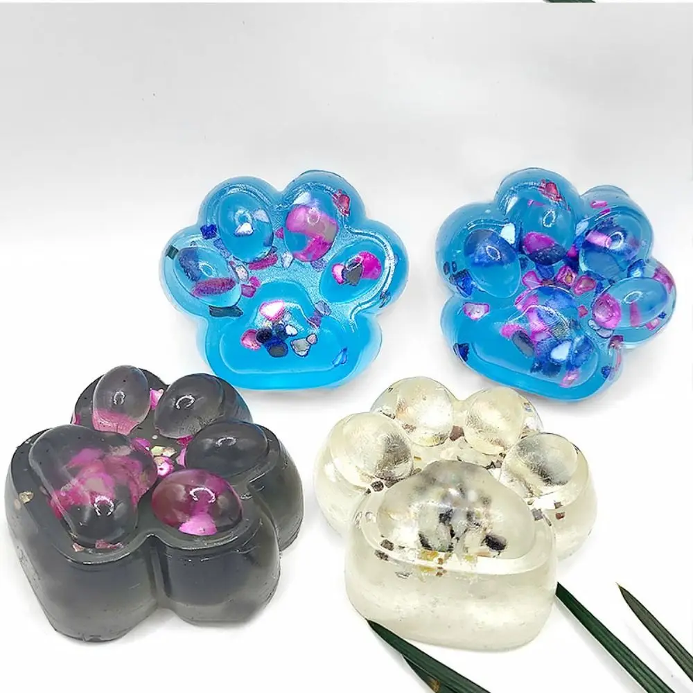 Super Large Cat Paw Squeeze Toy Kneading Soft Cat Paw Fidget Toy Transparent Cartoon Cat Paw Pinch Toy Kids Tricky Doll 4