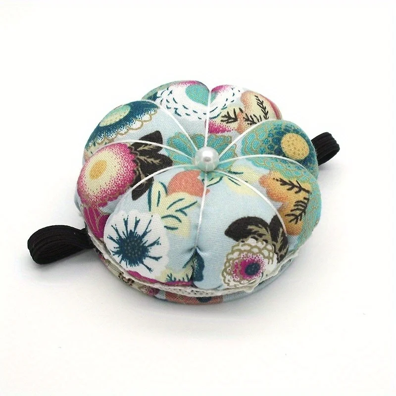 1pc 호박 모양 바늘 핀 쿠션 홀더 바느질 키트 DIY 공예 바느질 핀 탄성 손목 밴드 Pincushions