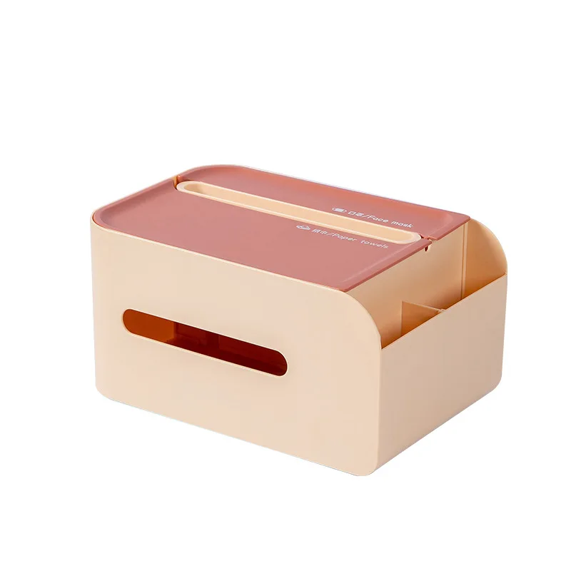 

1Pcs New Multi-Functional Plastic Simple Fashion Non-Slip And Wear-Resistant Rectangular Mask Tissue Paper Finishing Storage Box