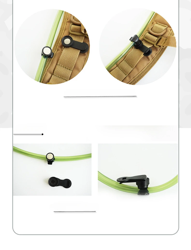 Outdoor Magnetic Tube Clip Water Bladder Hose Clip for Cycling Running Water Bag Sport Hydration Bladder Magnetic Hose Holder