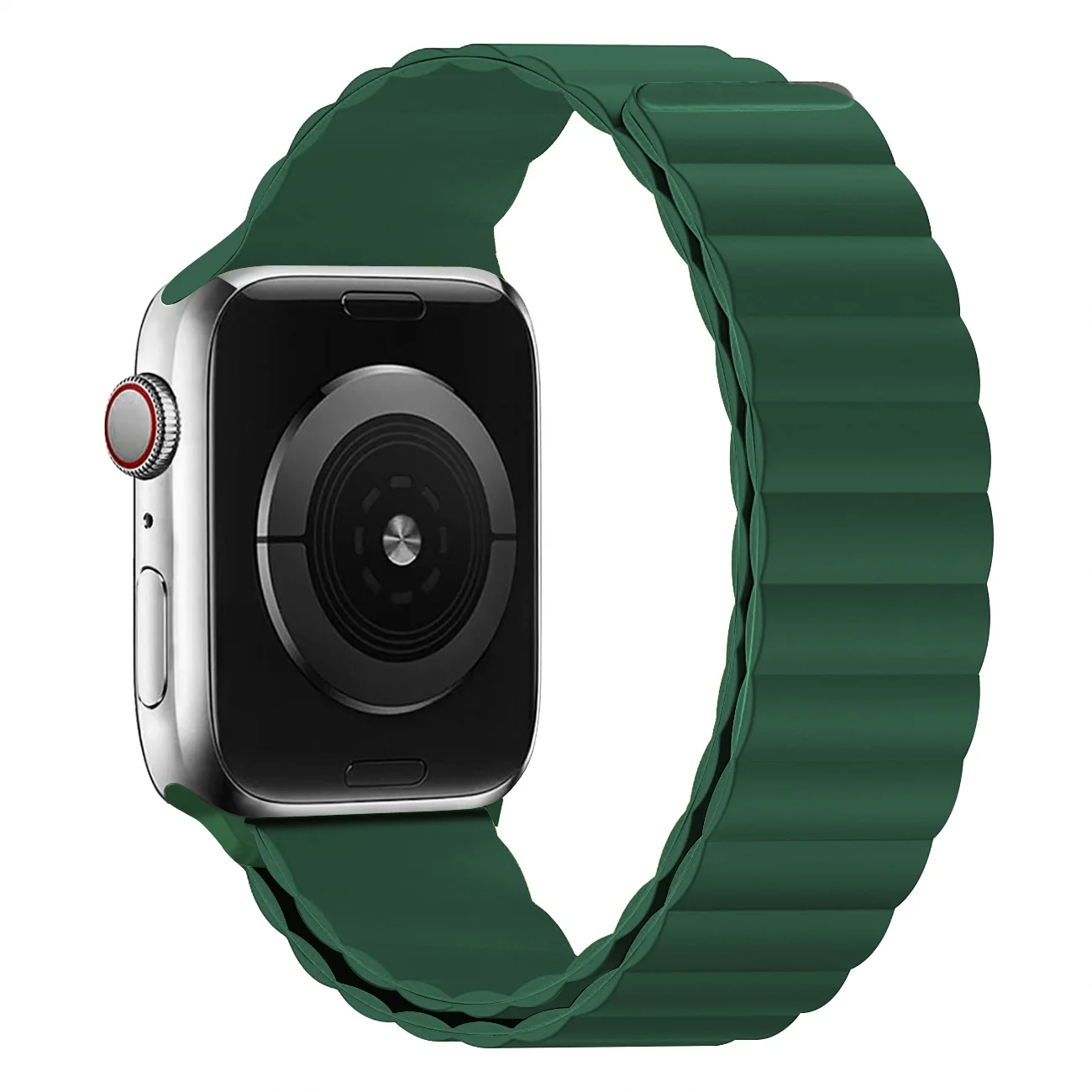 Silicone Magnetic Loop Strap For Apple watch band 45mm 41mm 44mm 41mm 40mm 42mm Bracelet Wristband iWatch Ultra 8 7 6 5 4 3 SE