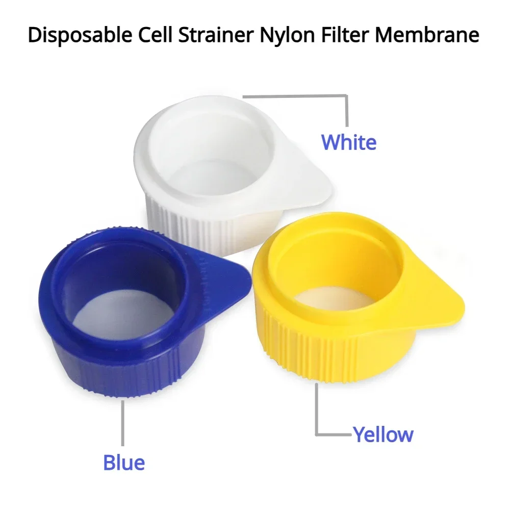 Biosharp 50pcs Disposable Cell Strainer Nylon Filter Membrane Individually Sterile Packaged Used for Lab Cell Culture Filtration