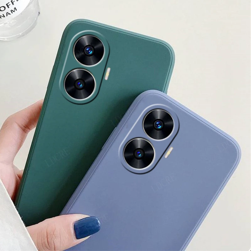 Custodia Sottile Per Realme C55 – Morbida In TPU, Antiscivolo E Antiurto, Colore Rosso