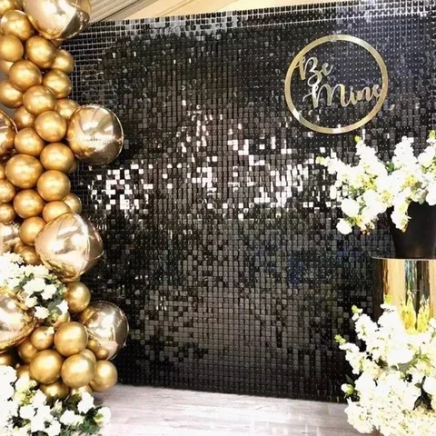 

Backdrop Party Decorations Foil Curtain Sequin Background Rain For Photo Zone Wedding Baby Shower Birthday Party