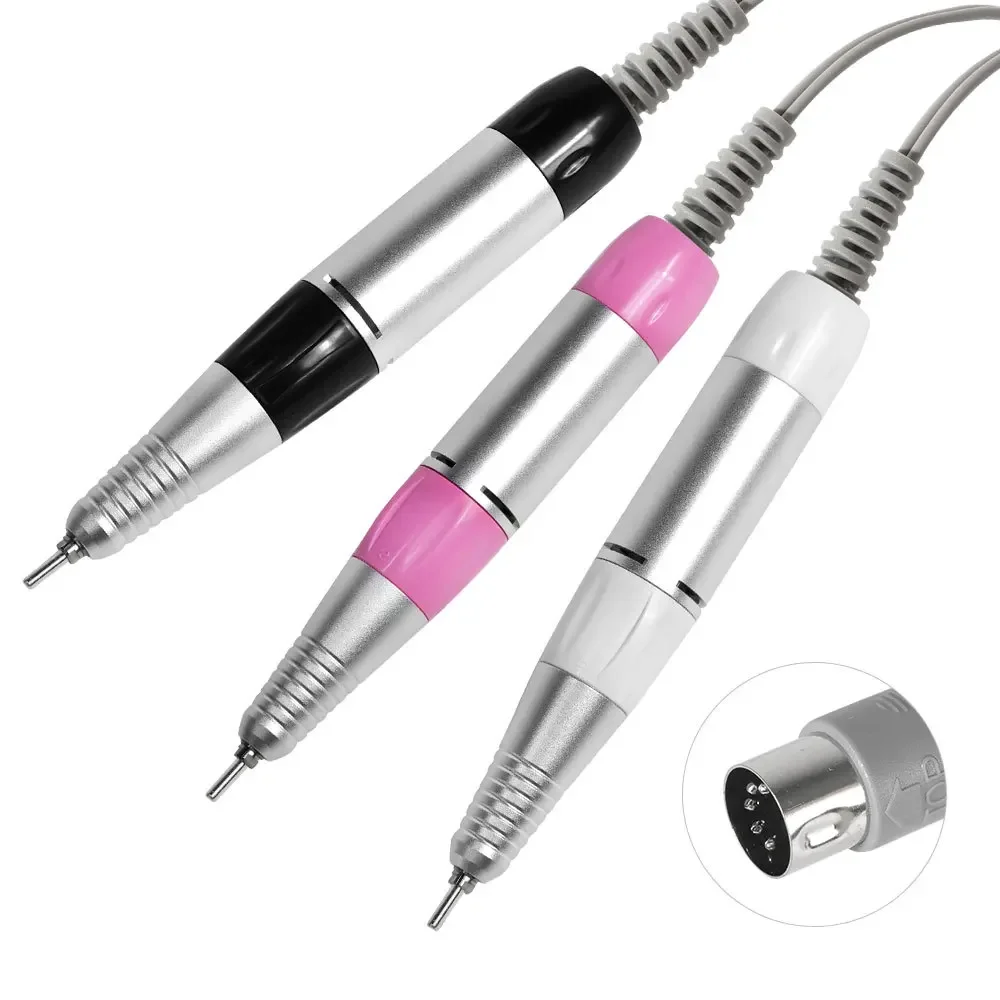 Electric Nail Drill Pen Handle File Polish Grind Machine Handpiece Manicure Pedicure Tool 5 PIN PLUG Nail Drill Accessories electric nail drill,electric nail polisher,electric nail grinder