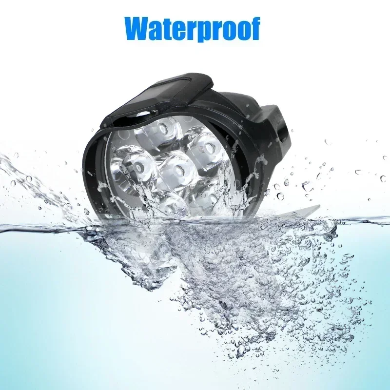 Motorcycle Headlight Spot Lights High Bright Waterproof Scooter Lights Work Spotlights LED Fog Bulb 6 Lamp Auxiliary With X5K3