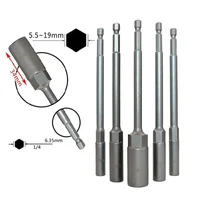 1PC Length 150mm Hexagon Nut Driver Drill Bit Adapter Socket Wrench Extension Sleeve Adapter For Electric Screwdriver Handle 1