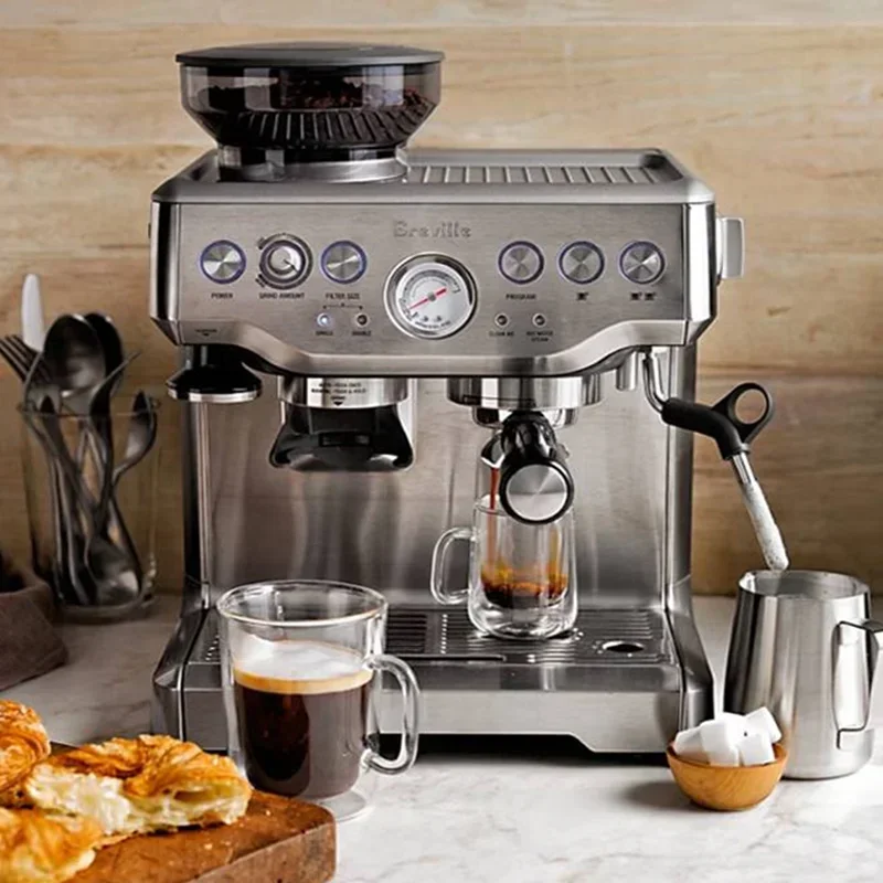 Breville Express Espresso Machine with Grinder Steam Milk Frother 15BAR Semi-automatic Espresso Coffee Maker 3