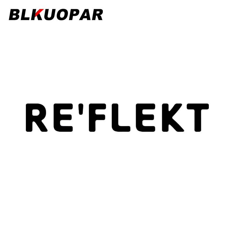 

Автомобильная наклейка BLKUOPAR RE'FLEKT с защитой от царапин, забавная индивидуальная наклейка, оригинальная Солнцезащитная доска для серфинга, мотоцикла, автомобиля, защита дверей