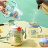 410ML Baby Water Cup Straw Cute Anti-Choking Kindergarten Kids Water Cup with Gravity Ball Duckbill Cup Infant Drinking Stuffs 1