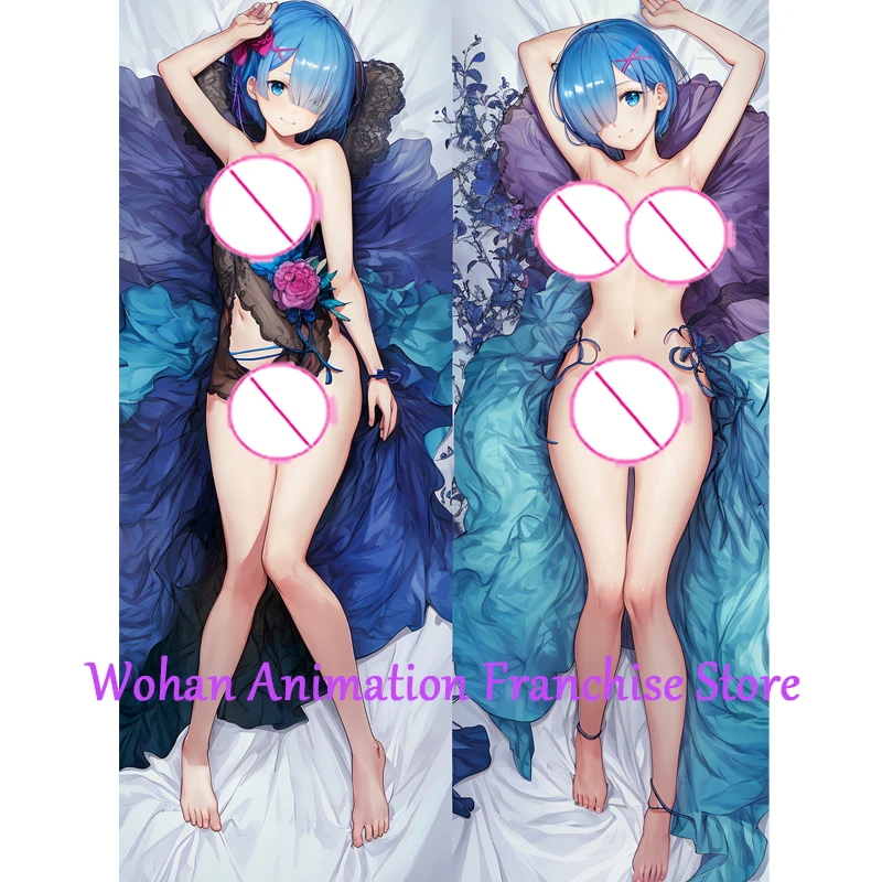 

Dakimakura Anime Pillow Case Rem Ready and Willing Pillow Cover Halloween Christmas Decoration 2023