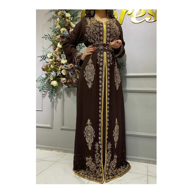 Dubai Marokko Kaftane Farasha Abaya afrikanische Multi-Size-Brautkleid europäische und amerikanische Modetrends