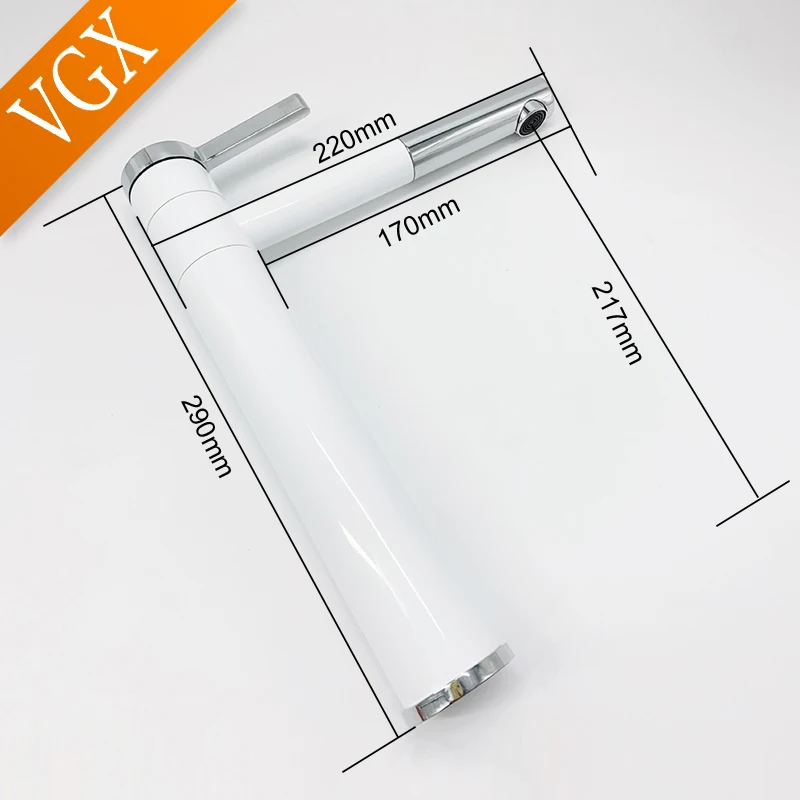 Bathroom Faucets Basin Mixer Sink Tall Faucet Washbasin Taps Hot Cold Rotating Tapware Crane Brass