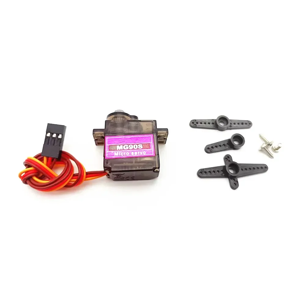 MG90S Servo 1/2/4/10/20/50 Pcs All Metal Gear 9g SG90 Upgraded Version For Helicopter Plane Boat Car Trex 450 RC Robot 180 360 image 5