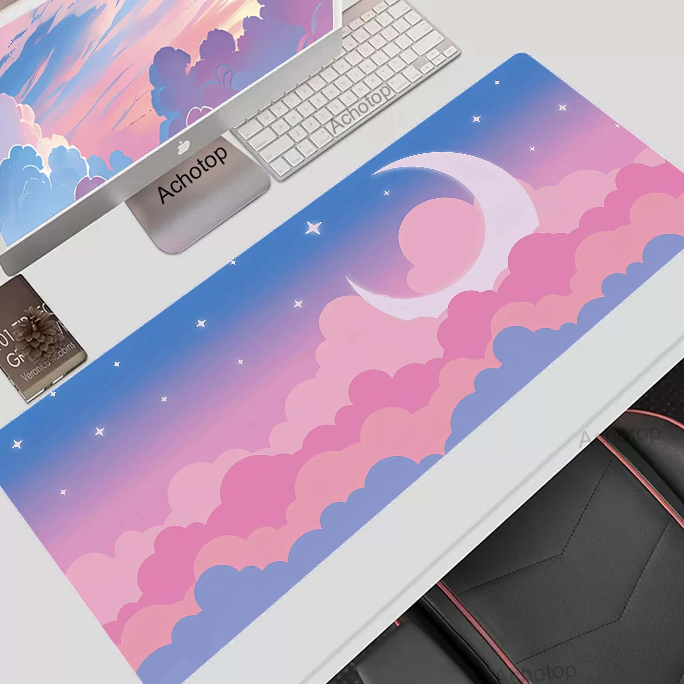 

Large Cartoon Pink Cloud Gamer Desk Mechanical Keyboard XXL Mouse Pad Mice Keyboards Computer Peripheral Office 900x400 Mousepad