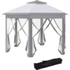 Gazebo 13' X 13' Pop Up Canopy, Hexagonal Canopy Shelter With 6 Zippered Mesh, Event Tent With Strong Steel Frame For Canopy 1