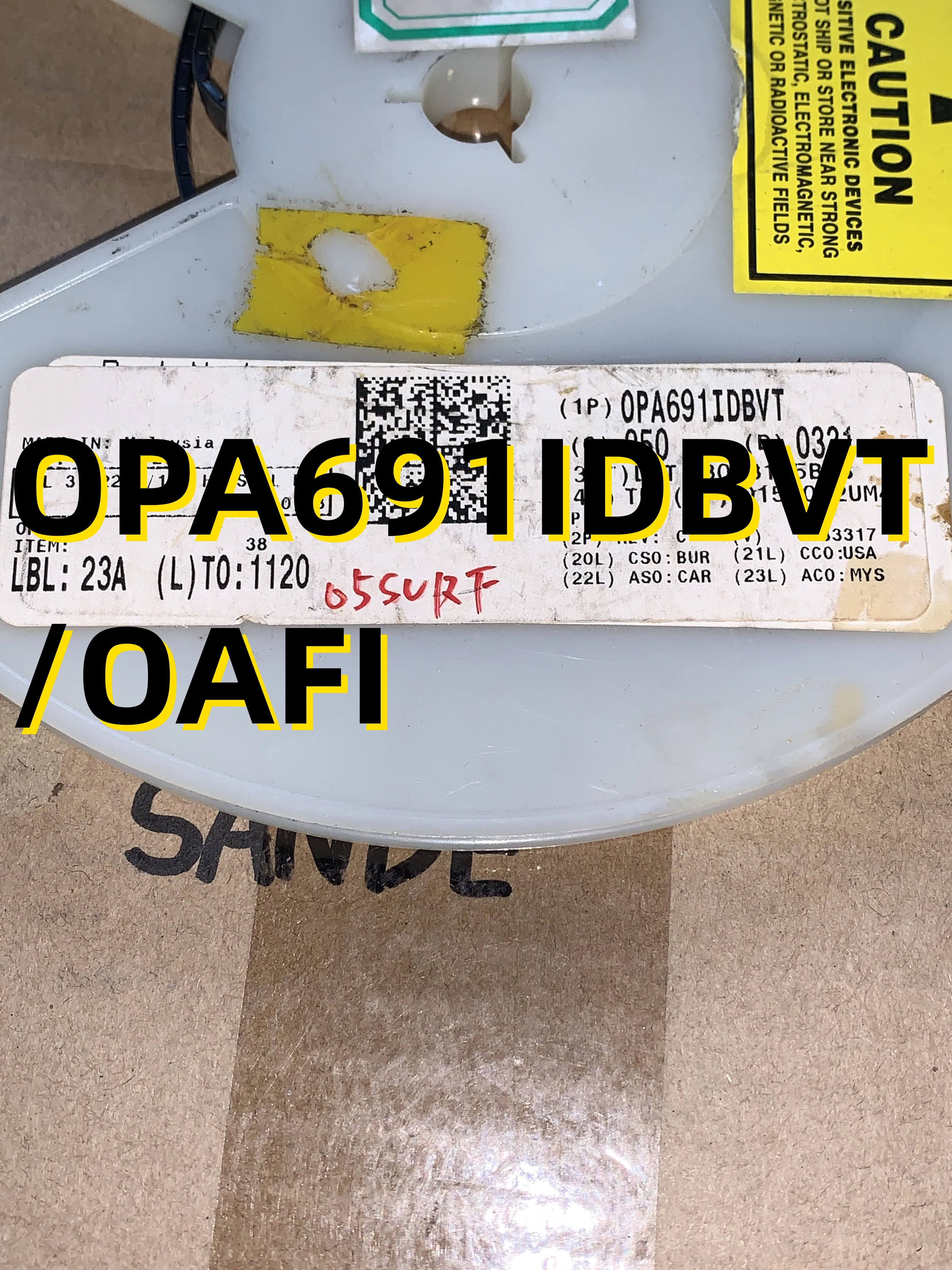 

OPA691IDBVT /OAFI
