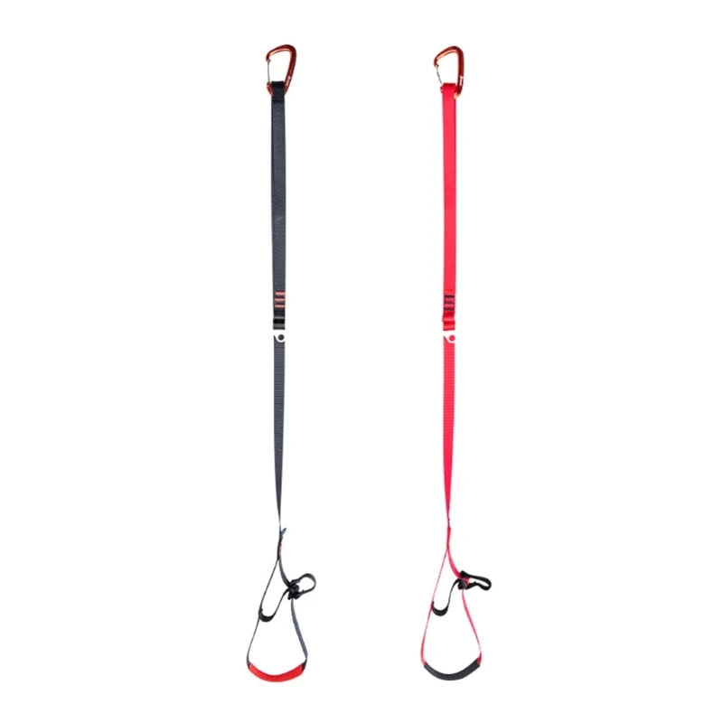 

Adjustable Climbing Ascenders Sling Belt Rope Foot Ascenders Webbings Sling N58B