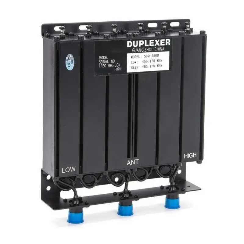 UHF400-470MHz 50W 듀플렉서 라디오 중계기용 사전 설정된 저주파 455MHz 및 고주파 465MHz