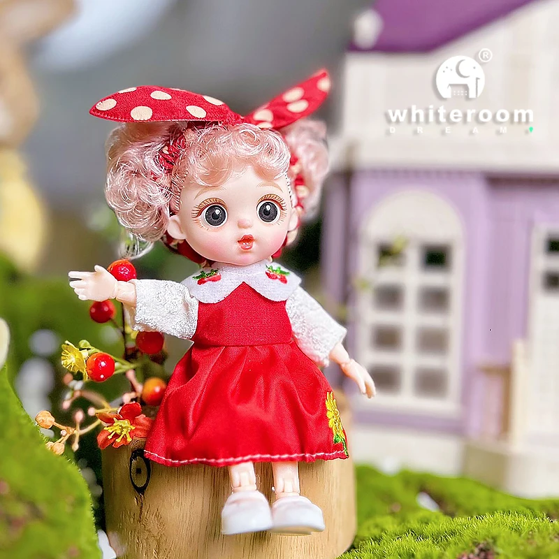 Doll For Girls Toy BJD Mini Dolls Anime Girl Christmas Gift Baby Body 3D Big Eyes Beautiful DIY Toys Doll Clothes Dress Up 1/12