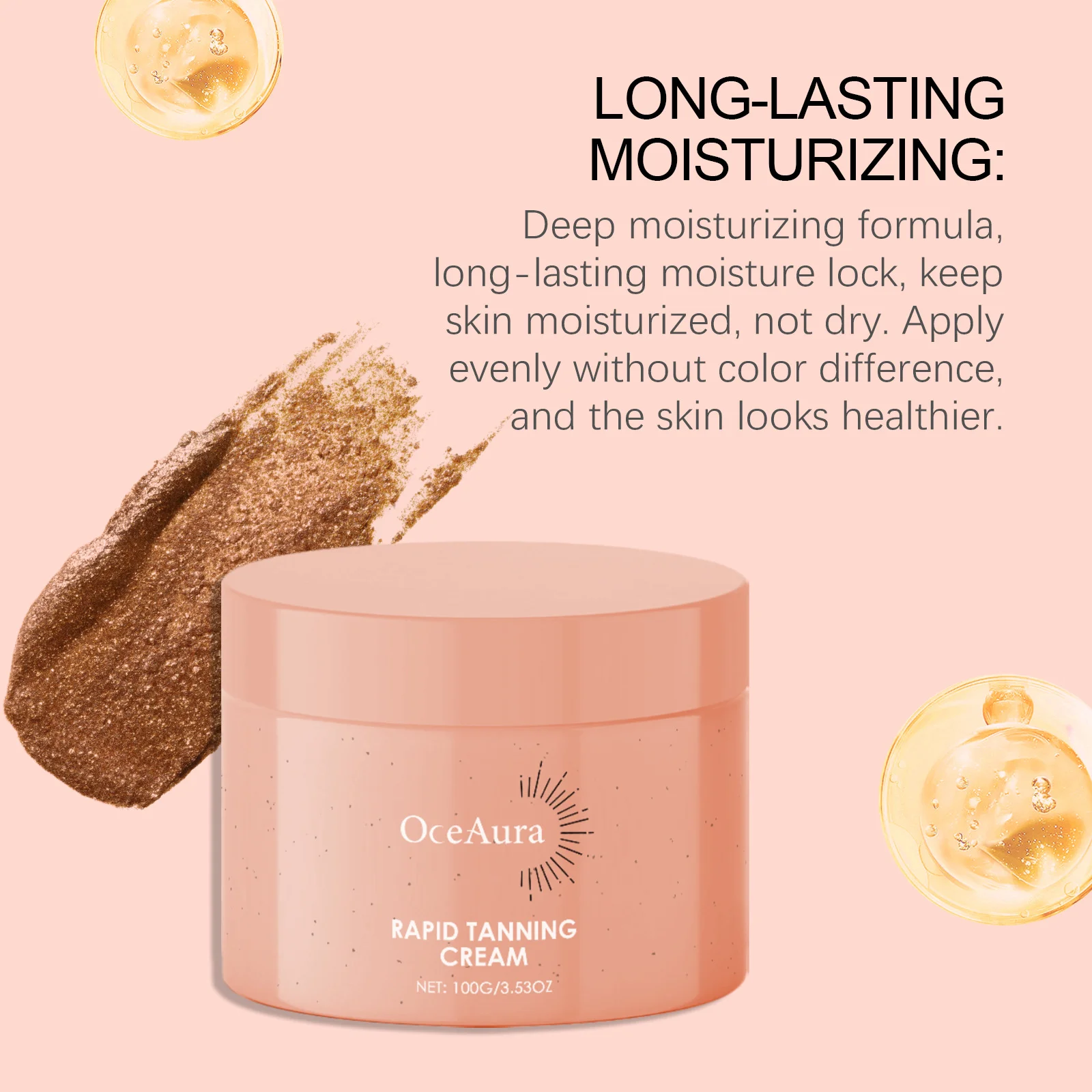 Original Tanning Cream Deep Hydrating Prevent Sunburn Sunless Tanning Products Long Lasting Summer Self Tanner For Face Body