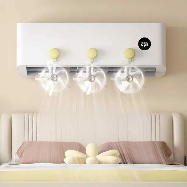 Quick Disassembly Fan Universal Air Conditioner Wind Deflector Set for Home Office Anti-direct Blowing with Adjustable Baffles 5