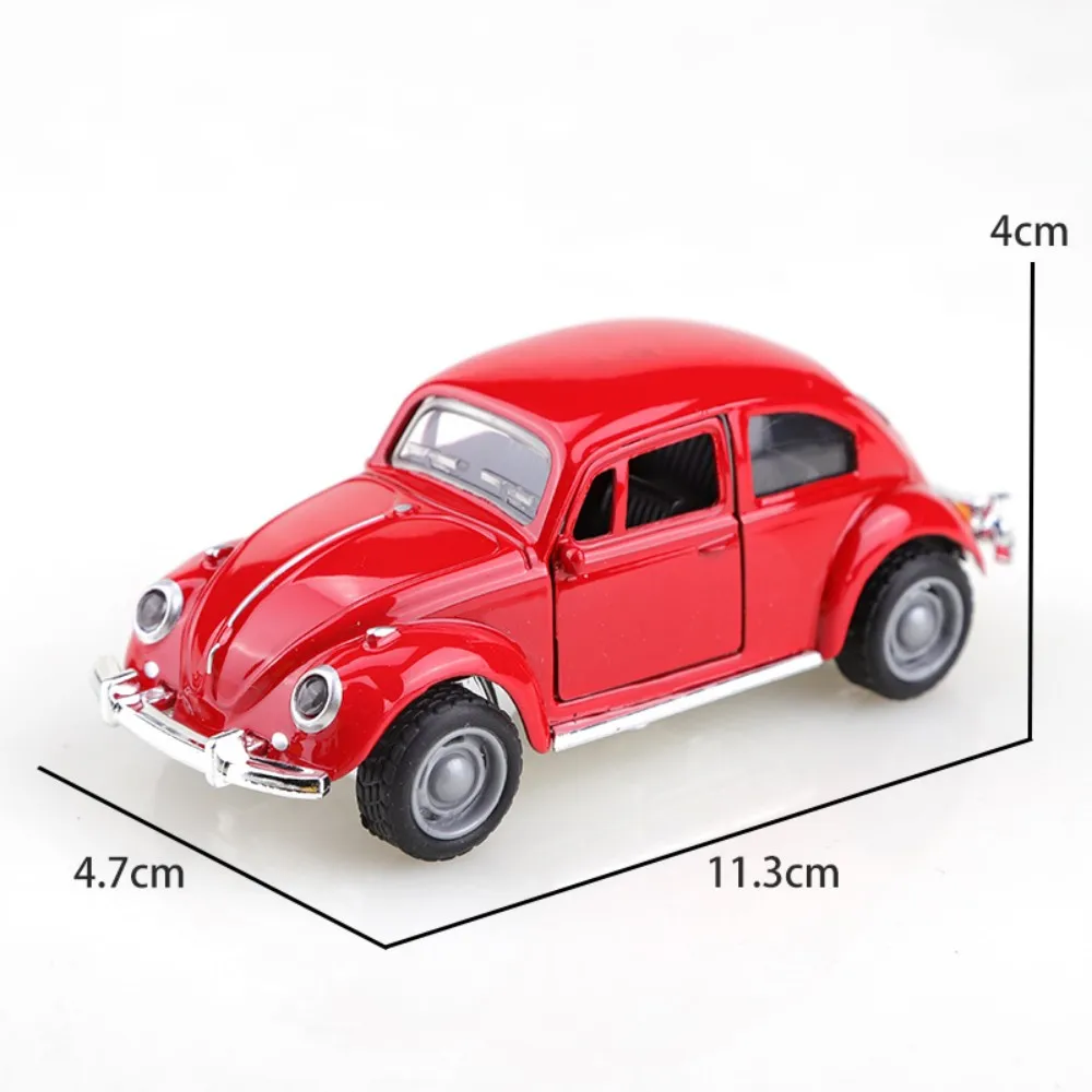 Exquisite Retro Beetle Alloy Car Toy for Decoration and Display