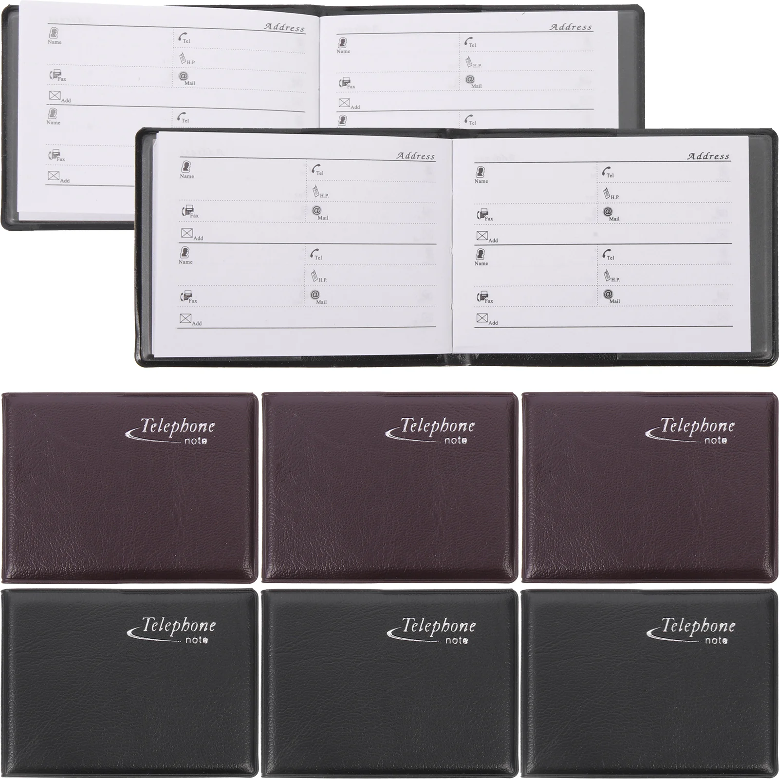 10Pcs Telephone Contact Book Small Office Address Book Office Phone Book for Telephone Book Phone Numbers Addresses