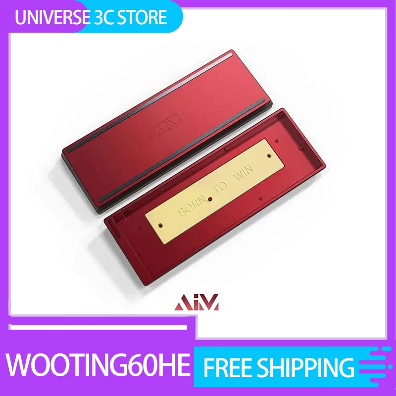 

Gamezone Wooting60he Keyboards Case Custom Aluminium Alloy Magnetic Axis Keycase Matte Keyboard Case For Desktop Computer Gifts