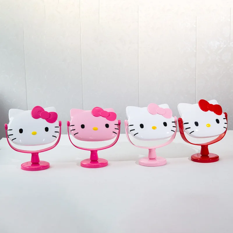 

1PCS Kawaii Mirror Cartoon Anime My Melody HelloKittys Bedroom Dressing Table Office Desktop Flip Makeup Mirror Girls Gift Toys