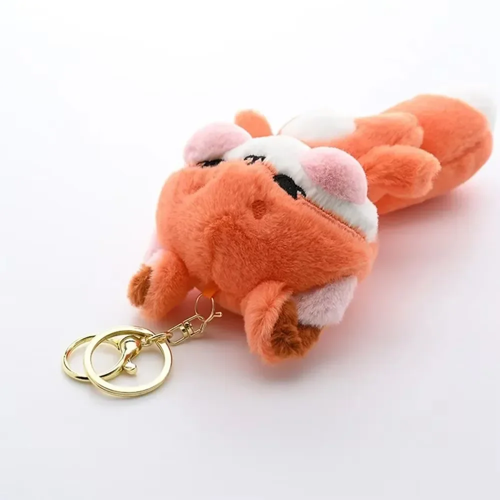 Big Tailed Fox Plush Pendant Keychain,Car Pendant Bag Accessories