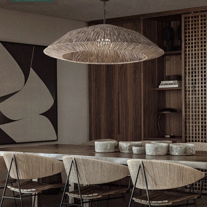 

Японский светильник из ротанга в стиле ретро для ресторана и гостиной