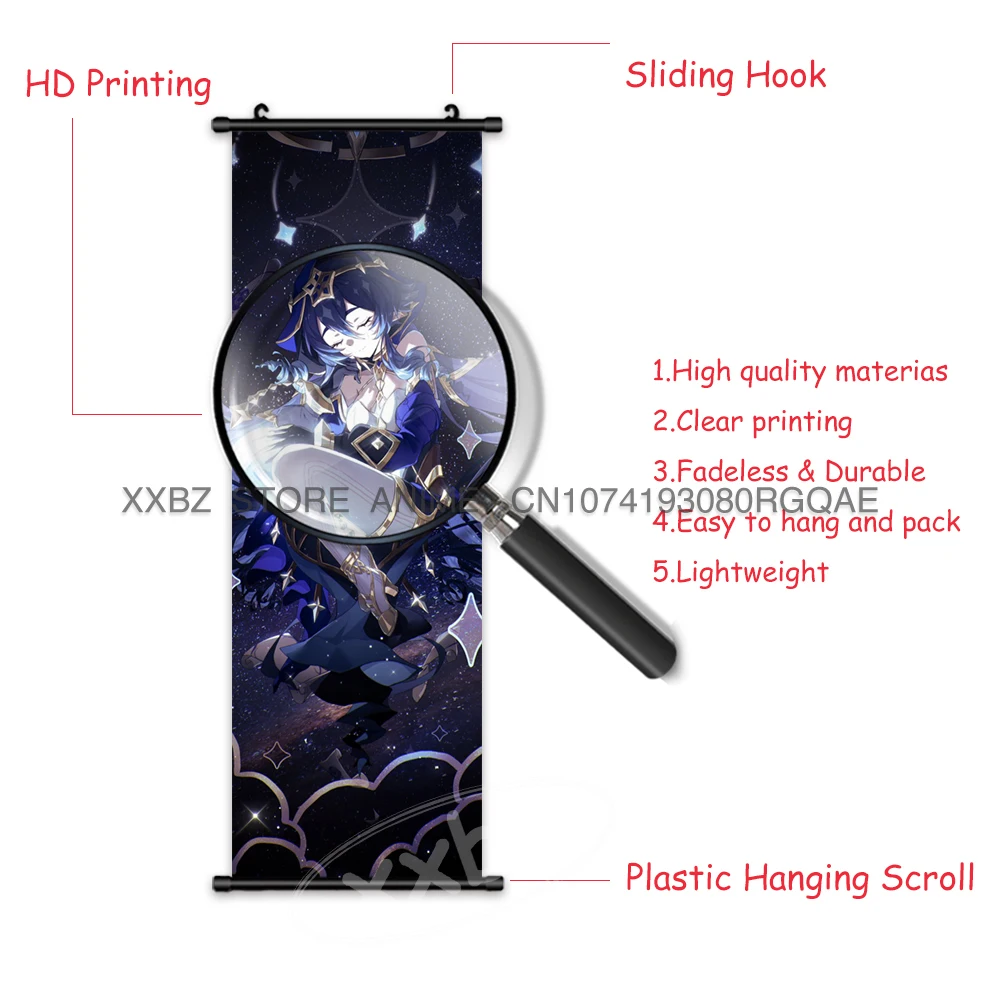 Genshin Impact Anime Artwork: Diluc Character Canvas Wall Art Decor