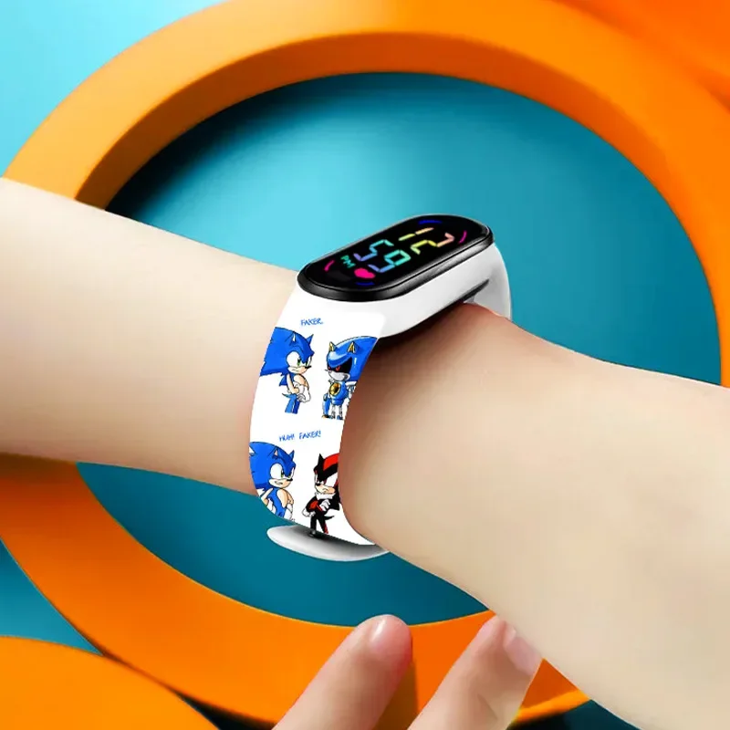 Kids Touch Control LED Watch with Silicone Strap - Waterproof Sport Wristwatch