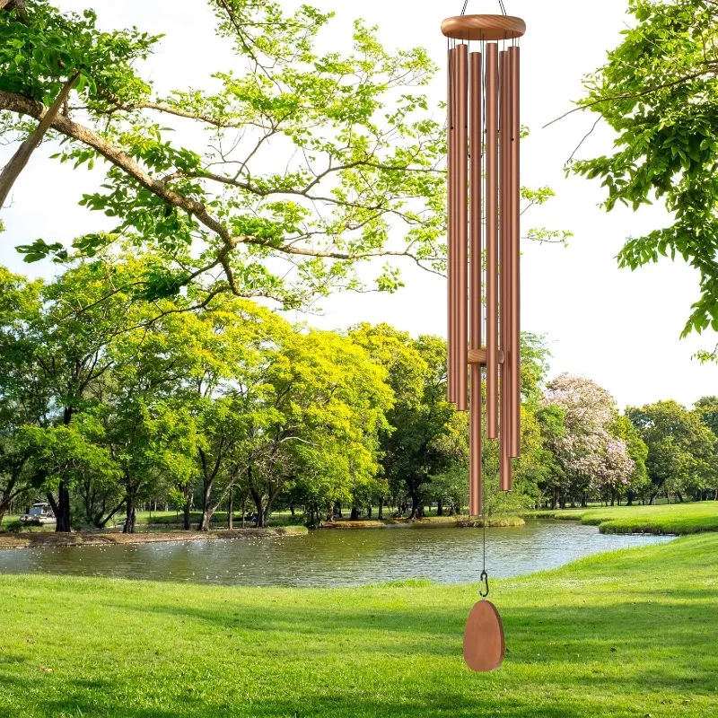 Extra Large 58" Bronze Wind Chimes for Outside Deep Tone, Big Outdoor Clearance Church Wind Chimes,Perfect as a Gift